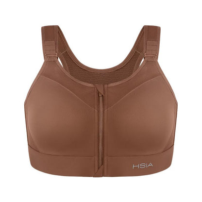 HSIA Powermove High Support Zip Front Sports Bra Wireless No Bounce Adjustable Wide Straps Tiktokshopblackfriday
