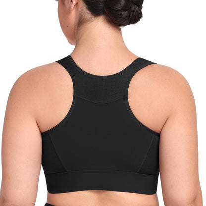 HSIA Powermove High Support Zip Front Sports Bra Wireless No Bounce Adjustable Wide Straps Tiktokshopblackfriday
