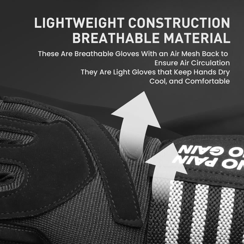 Weightlifting Workout Gloves Full Finger with Wrist Strap Support, Padded Grip for Weight Lifting Gym Fitness Exercise Training Men Male