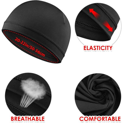 3Pcs Skull Caps Light Lightweight Beanie Hats Moisture Wicking Stretchy Breathable Helmet Liners for Men